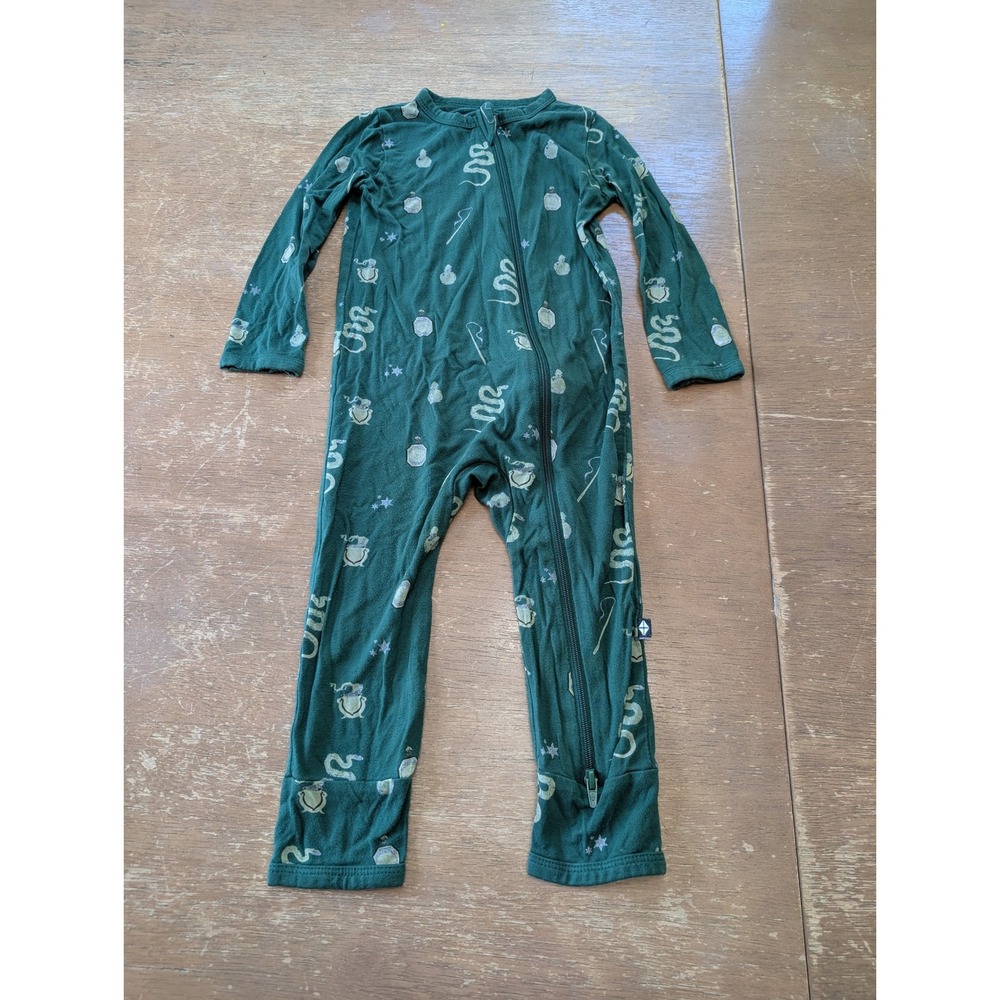 Kyte Baby Harry Potter Slytherin Green Bamboo Zippered Romper 18-24 Months